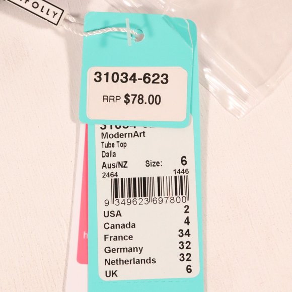 NWT Seafolly x Revolve Modern Art Tube Top in Dalia - Picture 14 of 15